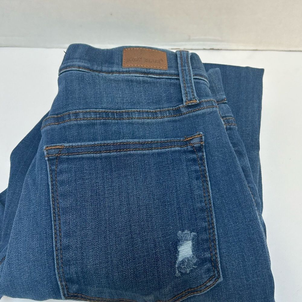 Judy Blue High‎ Rise Pull On Boyfriend Jegging Distressed Style #88369 Size 5/27